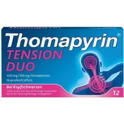 Thomapyrin TENSION DUO bei Kopfschmerzen: Ibuprofen/Coffein