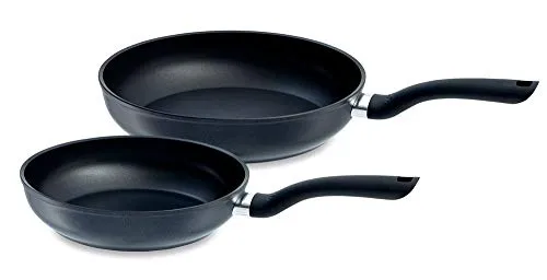 Fissler Cenit Induktion Pfannen Set 24 cm / 28 cm - Pfannen-Set für Induktion, 2-tlg. mit Antihaftbeschichtung für perfekte Bratergebnisse und ergonomischem Griff, geeignet für alle Herdarten.