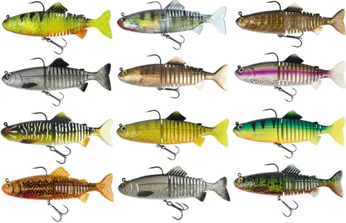 Fox Rage Replicant Jointed - Swimbait Wobbler, Farbe:Pike UV, Länge / Gewicht:18cm - 80g