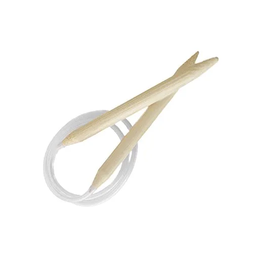 Bambus Rundstricknadel 9 mm - Länge 80 cm, glatt & leicht, ideal zum Stricken