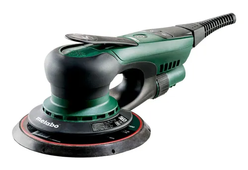 Metabo Exzenterschleifer SXE 150-5.0 BL, 150mm Ø, 350 W - Schleifmaschine mit 5 mm Schwingkreis für höchste Oberflächenqualität. Bürstenloser Motor bietet lange Lebensdauer und effizientes Arbeiten.