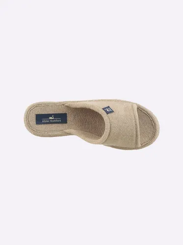 Witt Pantoffel Hausschuh beige|braun 38 EU