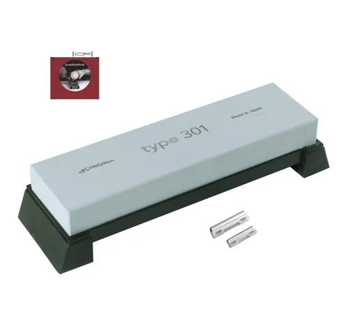CHROMA Schleifstein P-11 Schleifstein 800er Körnung + Schleifhilfe ST-G