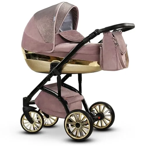 Elcar Kinderwagen-Set 2 in 1 Vip Lux inkl. Sportsitz - 11 Teile - Scarlet