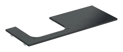 Geberit ONE Waschtischplatte 1200 mm in schwarz von Geberit