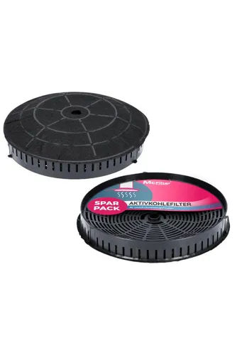 McFilter Aktivkohlefilter 2x Kohlefilter Filter passend für Elica CFC0038668, Typ57, Ikea Nyttig, FIL 440, Samsung DG81-02279A, AEG 4055171138, Whirlpool 484000008824