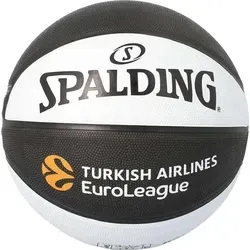 Spalding Euroleague Team SZ7 ASVEL Basketball - Basketbälle: Größe 7, rutschfest und mit hervorragendem Grip für Outdoor-Spieler, ideal für Asphaltoberflächen und langlebig dank innovativer Gummitechnologie.