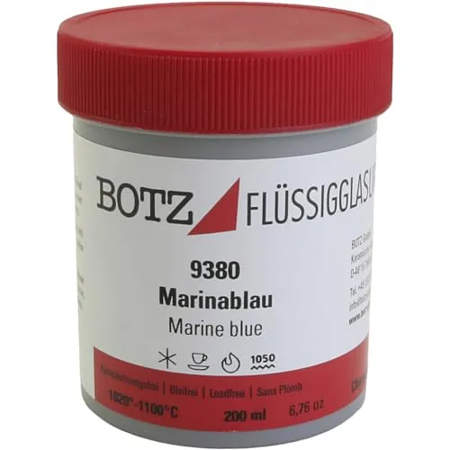 Keramikbedarf Botz Flüssig Glasur, marinablau 9380, 200ml