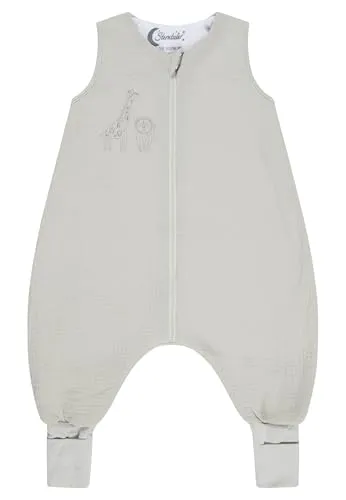 Sterntaler® Babyschlafsack mit Beinen 92/98 Safari - Der Sterntaler® Schlafsack mit Beinen 92/98 Safari bietet Komfort aus leichtem Musselin und Feinfrottee, integrierte Fußstulpen und einen praktischen Zwei-Wege-Reißverschluss für einfaches An- und Ausziehen.