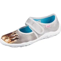 Superfit Bonny 1-000281 Hausschuh, BRAUN 4000, 29 EU - Hausschuhe für Mädchen aus strapazierfähiger Baumwolle, perfekter Halt durch verstellbaren Klettverschluss und abfärbungsfreie Sohle, ideal für drinnen und draußen.