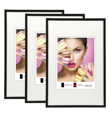 IDEAL TREND Bilderrahmen 2er 3er 5er Pack Photo Style Set Bilderrahmen Wanddeko Collage Poster