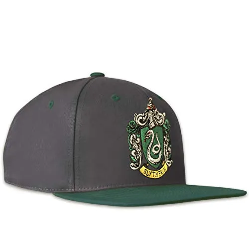 Harry Potter Snapback Cap Slytherin - Actionfiguren - Hochwertige Snapback Cap für Slytherin-Fans, offiziell lizenziert und aus 100% Baumwolle, mit verstellbarer Größe für perfekten Sitz.