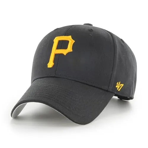 '47 Pittsburgh Pirates MLB Raised Basic Cap - Verstellbare Snapback - Hüte, Kappen & Mützen für Baseball-Fans | Hochwertige Cap mit gesticktem Teamlogo, ideal für jeden MLB-Fan und anpassbar durch Snapback-Verschluss.