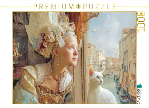 CALVENDO Puzzle Venedig in bunten Werken | 1000 Teile Lege-Größe 64x48cm Foto-Pu