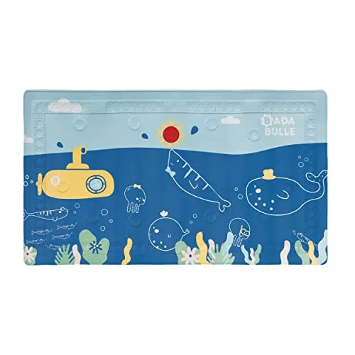 Badabulle Badematte Meerstiere für Kinder, 70 x 40 cm, rutschfest & mit Temperatursensor