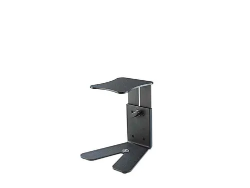 K&M 26772 Table Monitor Stand - Ständer & Stützen, stabiler Tischmonitorständer aus Stahl mit rutschfesten Gummi-Auflagen für sicheren Halt und Entkopplung, max. Belastbarkeit 15 kg, ideal für Studiomonitore und Lautsprecher.