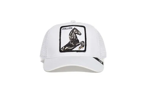 Goorin Bros. Trucker Cap Stallion White – Einheitsgröße - Baseball Cap für Herren mit verstellbarem Snapback-Verschluss und erhabenem Frontpatch für einen einzigartigen Look.