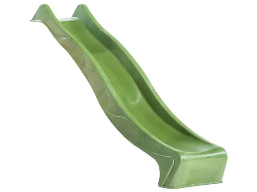 KBT Wellenrutsche reX 228 cm in Limongrün - Erlebe mit der KBT Wellenrutsche 228 cm grenzenlosen Spaß! Modernes Design aus robustem HDPE, ideal für Podesthöhen bis 120 cm. Verwandelt sich mit einem Gartenschlauch-Anschluss zur aufregenden Wasserrutsche.