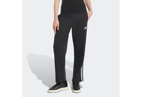 adidas Sportswear Sporthose HOLIDAY 3-STREIFEN FLEECE- MIT OFFENEM SAUM