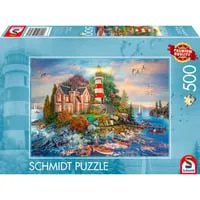Leuchtturm am Felsen, Puzzle 500 Teile