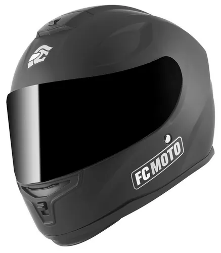 FC-Moto FF114B Helm XL, schwarz für Männer - Motorradhelm mit ECE 22.06 Zertifizierung und robuster HIRP Schale für maximalen Schutz, ausgestattet mit praktischem Ratschenverschluss.