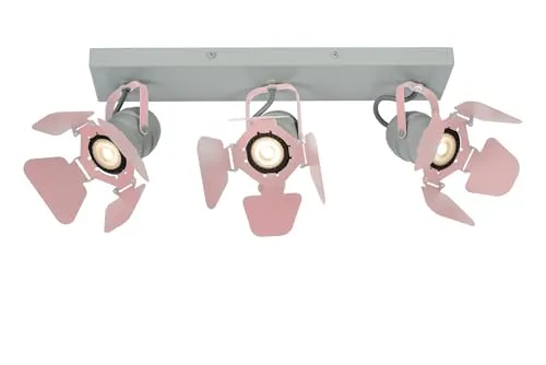 Lucide PICTO Deckenleuchte Kinderzimmer - Lampen für Kinderzimmer, dreh- und kippbarer Deckenstrahler im coolen Kamera-Design, ideal für stimmungsvolle Beleuchtung und Sicherheit.