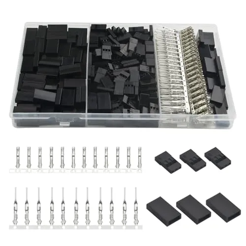 WMYCONGCONG 900 PCS Universal-Servokabel Drahtstecker Stecker Buchse Crimpen Pin Kit für JR Hitec Style Servo Stecke