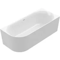 Ottofond Mince Corner Badewanne 180 x 80 cm links - Freistehende Badewanne aus einem Guss, modern und elegant, ideal für entspannende Momente im Badezimmer.