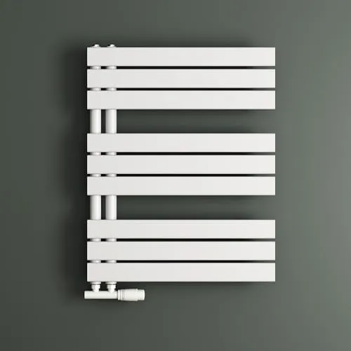 Mai & Mai Badheizkörper Handtuchheizkörper 76x60cm - Handtuchwärmer in flachem Design, aus rostfreiem Stahl mit nahtloser Schweißtechnik für sichere Nutzung. Ideal für Badezimmer, sorgt für warme Handtücher und angenehme Wärme.