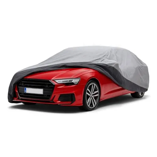 Z4L Autoabdeckung passend für BMW 5er E39, E60, F10, G30-4-lagig, atmungsaktiv, UV- & Schneeschutz, Ganzjahresabdeckung