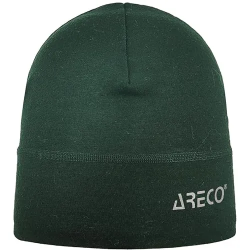 Areco Merino Mütze - Größe ONE SIZE, grün - Mützen & Beanies: Dezente, komfortable Mütze aus reiner Merinowolle, die geruchsneutralisierend wirkt und ideal für kalte Tage ist.