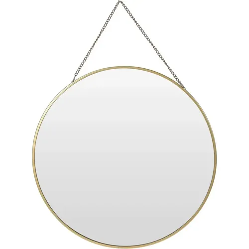 Produktbild Spiegel rund Wandspiegel Schminkspiegel runder Dekospiegel Metall GOLD Ø 30 cm