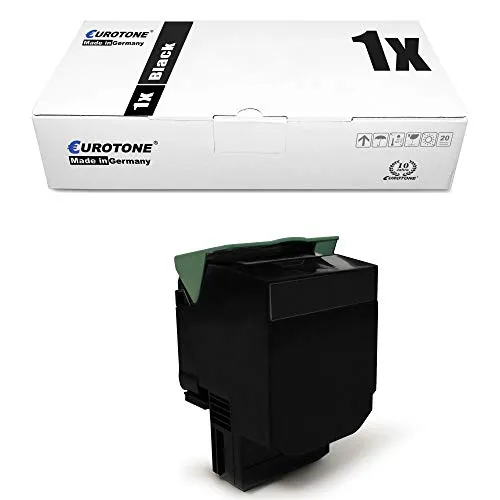 Eurotone XL Schwarz Toner kompatibel für Lexmark CS417dn CS517de CX417de CX517de ersetzt 71B0H10 mit ca. 6.000 Seiten