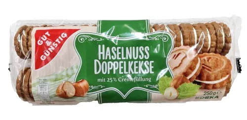 Gut&Günstig Haselnuss Doppelkekse