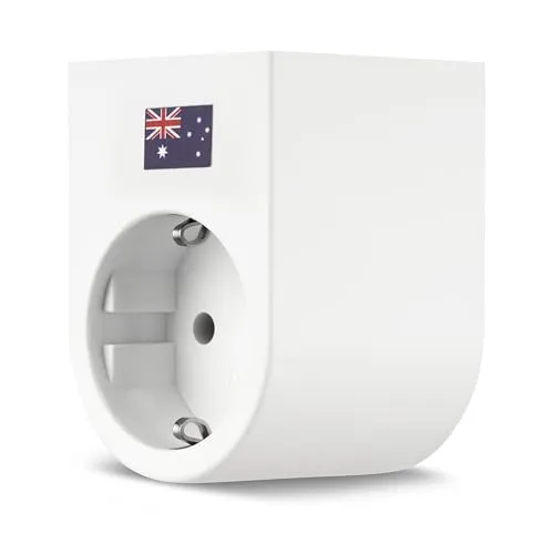 REV Traveler Reiseadapter, Reisestecker für die Verwendung von Deutschen Steckern in Australien und China, Weiss