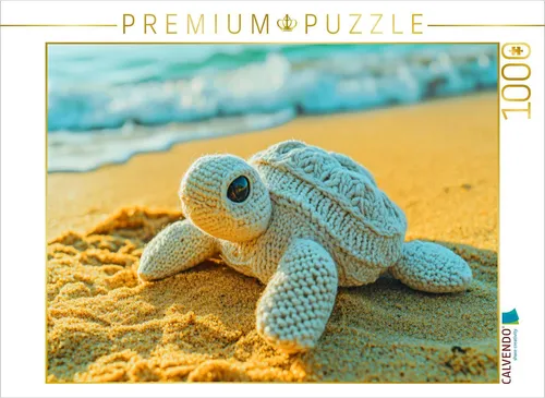 CALVENDO Puzzle Kleine Schildkröte | 1000 Teile Lege-Größe 64x48cm Foto-Puzzle für glückliche Stunden