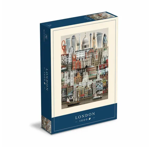 Martin Schwartz Puzzle London 1000 Teile - Standard-Puzzle mit 1000 detailreichen Teilen, inklusive Poster und Liste der Sehenswürdigkeiten. Entdecke London beim Puzzeln und erlebe die britische Hauptstadt Stück für Stück!