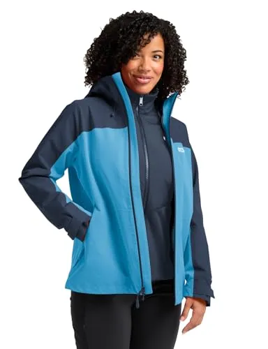 JACK WOLFSKIN WILD PLACES 3IN1 JKT W - Funktionsjacke für Damen, 3-in-1 Design mit isolierender Innenjacke und wasserdichter Außenjacke, ideal für wechselhaftes Wetter und Abenteuer in der Natur.