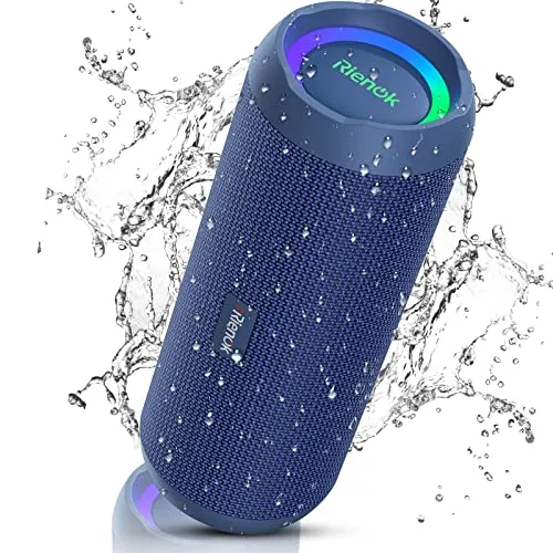 RIENOK Bluetooth Lautsprecher mit Licht