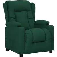 vidaXL Relaxsessel Dunkelgrün - Bequemer TV-Sessel mit verstellbarer Liegefunktion - Genießen Sie entspannte Stunden in diesem stylishen Relaxsessel mit manuell verstellbarer Rückenlehne und Fußstütze. Der gepolsterte Bezug aus robustem Stoff bietet Komfort und Langlebigkeit.