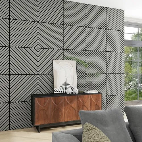 neu.holz 3D Wandpaneel Set »Vang« 16-tlg, Eichenoptik - Stylisches 3D Akustik-Wandpaneel-Set zur Verbesserung der Raumakustik. Die diagonalen Lamellen in Eichenoptik schaffen eine gemütliche Atmosphäre und lassen sich individuell zuschneiden. Einfache Montage durch Kleben oder Schrauben.