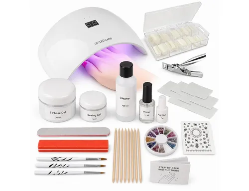 UV Gel Starterset Florenz mit UV-LED Kombi Gerät und Nagelzubehör