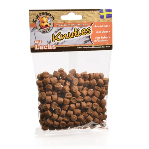 Hunde Snack Leckerlis KNUTIES - Kartoffel Lachs MIX 150g Belohnungs Snack