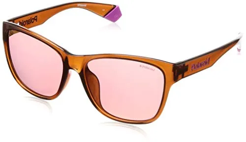 Polaroid Unisex Pld 6077/f/s 09Q/OZ BROWN 58 Sonnenbrille - Sonnenbrille für Damen, stylisches Design mit XL-Kaliber von 58 mm und inklusive Schutzhülle für optimalen Schutz.