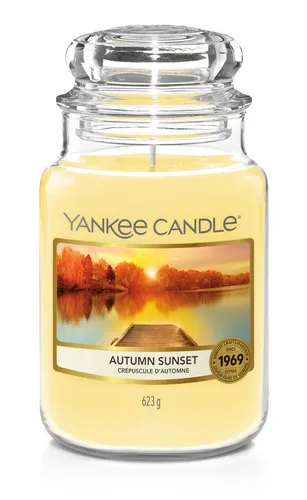 Yankee Candle Duftkerze im Glas (groß) AUTUMN SUNSET