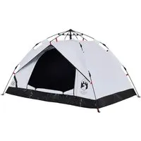vidaXL Kuppel Campingzelt für 3 Personen - Zelt mit Quick-Release-System für einfachen Aufbau, wasserdicht und mit Verdunkelungsstoff für erholsamen Schlaf. Ideal für Abenteuer im Freien.