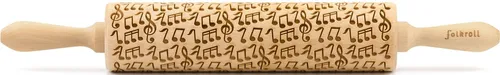 Folkroll Teigrolle Musik Nudelholz Prägerolle von Folkroll