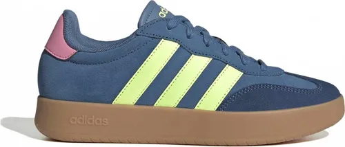 Adidas Barreda Damen - Blau, Sportlicher Schuh - Der Adidas Barreda Schuh vereint stilvolles Design mit strapazierfähigen Materialien. Ideal für Freizeit und Sport, bietet er zuverlässigen Grip durch die Gummi-Cupsohle und sorgt für einen eleganten Look.