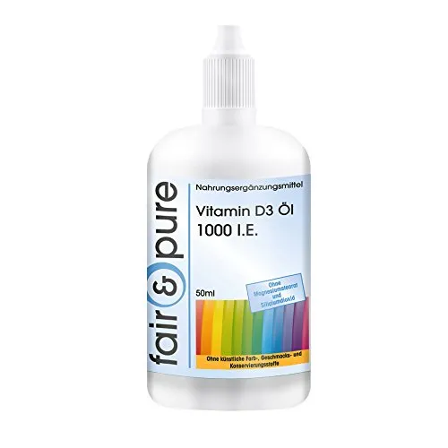 Fair & Pure® - Vitamin D3 Öl 1000 I.E. pro Tropfen - 50ml - hochdosiert
