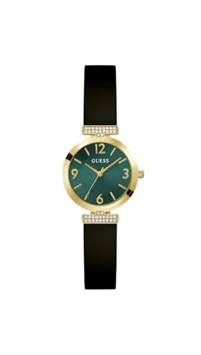 GUESS Array Damen-Armbanduhr GW0912L4, 28 mm, grünes Zifferblatt, Analog